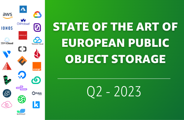 State of the art of European Public Object Storage - Q2 2023